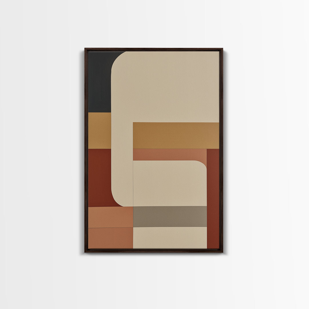 Modern Geometric Composition Canvas Print, General Fine Art, Decor, Living Room Decor, Fine Art, Digital Wall Art, GEN-2x3-66