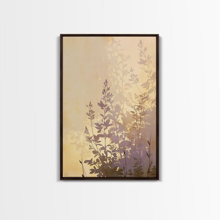 Botanical Silhouette Series Canvas Print, General Fine Art, Large Wall Art, Living Room Decor, Fine Art, Modern Decor, GEN-2x3-77