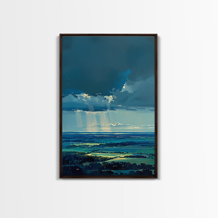 Quiet Abstract Landscape Canvas Print, General Fine Art, Art Prints, Living Room Decor, Fine Art, Wall Hanging, GEN-2x3-9