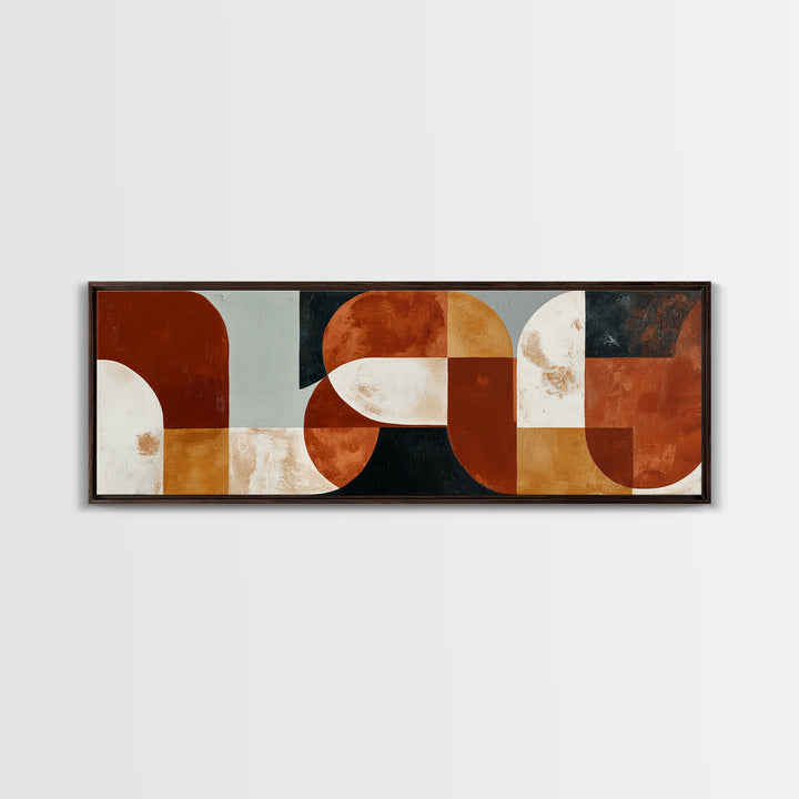 Warm Terracotta Abstract Canvas Print, General Fine Art, Wall Art, Living Room Decor, Abstract Art, Printable, GEN-3x1-70