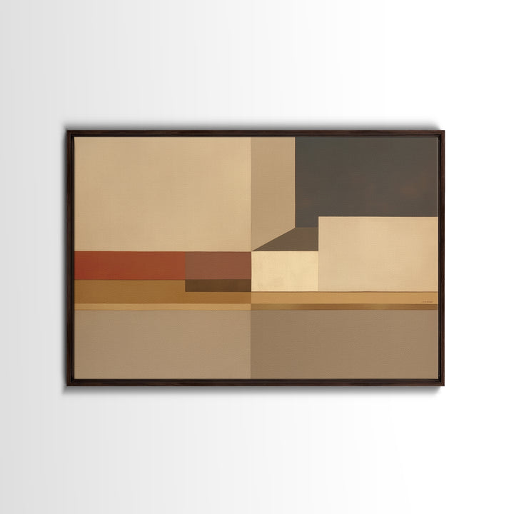 Modern Geometric Composition Canvas Print, General Fine Art, Oil Painting, Living Room Decor, Abstract Art, Gallery Decor, GEN-3x2-38
