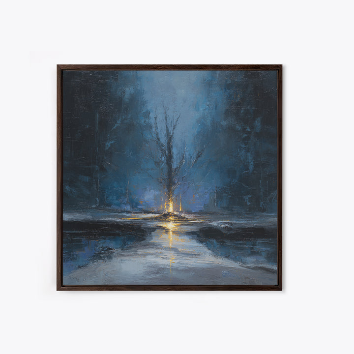 Haunted Forest Path Framed Canvas Print, Gothic Art, Moody Wall Art, Living Room Decor, Fine Art, Gothic, Wall Decor, GOT-1x1-43