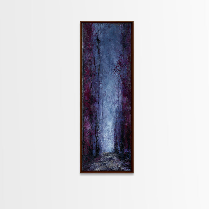 Haunted Forest Path Framed Canvas Print, Gothic Art, Dark Academia Decor, Living Room Decor, Oil Painting, Gothic, GOT-1x3-79