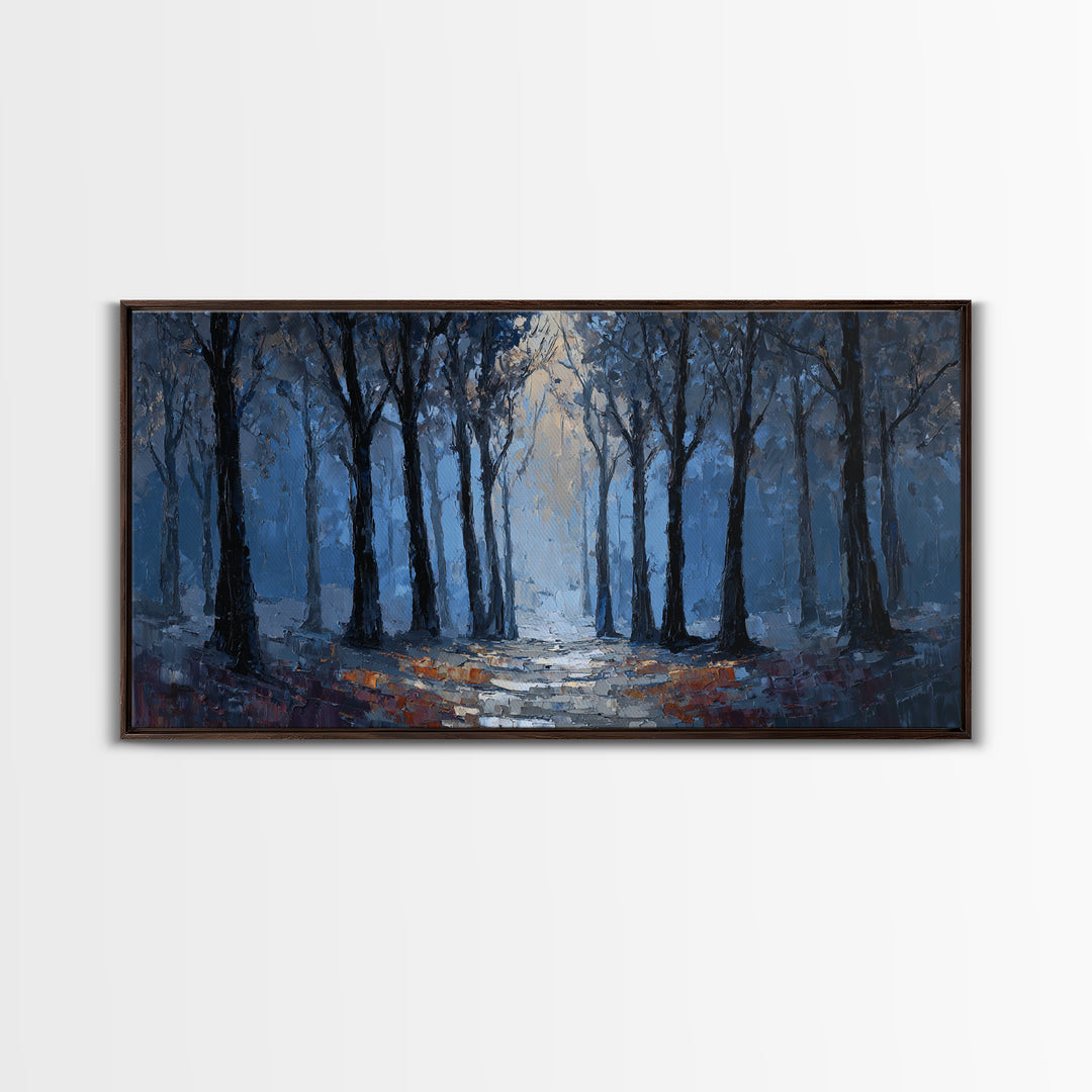 Haunted Forest Path Canvas Print, Gothic Art, Art Prints, Living Room Decor, Gothic, Dark Academia Decor, Whimsigoth Decor, GOT-2x1-39