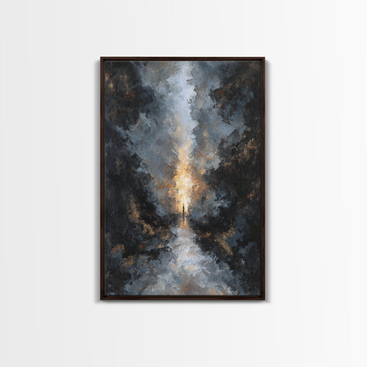 Haunted Forest Path Framed Canvas Print, Gothic Art, Gothic, Living Room Decor, Fine Art, Gothic, Moody Wall Art, Halloween Art, GOT-2x3-75