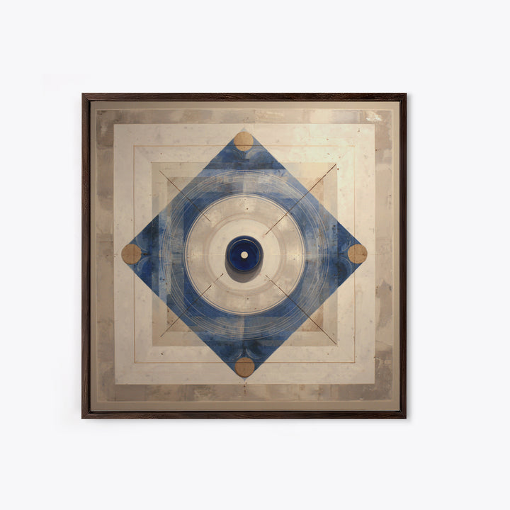 Air Hockey Puck Framed Canvas Print, Game Room Art, Playroom Wall Decor, Game Room Decor, Abstract Art, Play, Statement Artwork, GRA-1x1-42