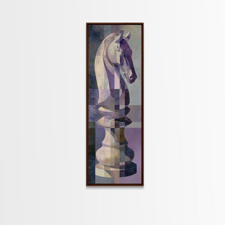 Tabletop Dice Rolling Through Dramatic Light Framed Canvas Print, Game Room Art, Modern Decor, Game Room Decor, Fine Art, Play, GRA-1x3-53