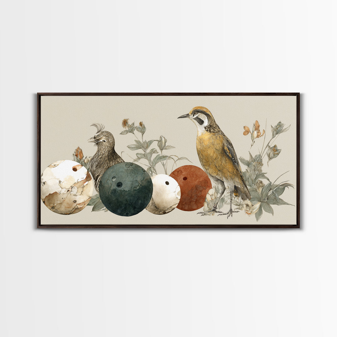 Bowling Ball and Pins Framed Canvas Print, Game Room Art, Art Print, Game Room Decor, Fine Art, Play, Canvas Art, Black Art, GRA-2x1-10