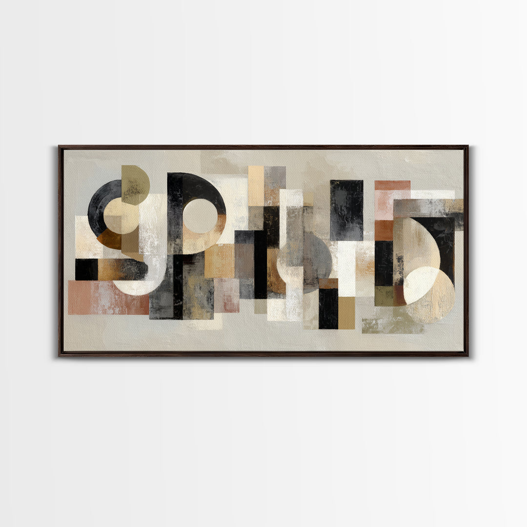 Scoreboard Numbers as Abstract Design Framed Canvas Print, Game Room Art, Statement Artwork, Game Room Decor, Fine Art, Play, GRA-2x1-20