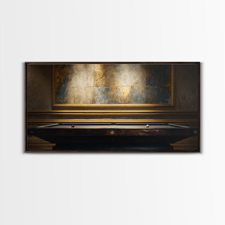 Blackjack Table Still Life Without Words Framed Canvas Print, Game Room Art, Home Decor, Game Room Decor, Fine Art, Play, GRA-2x1-40