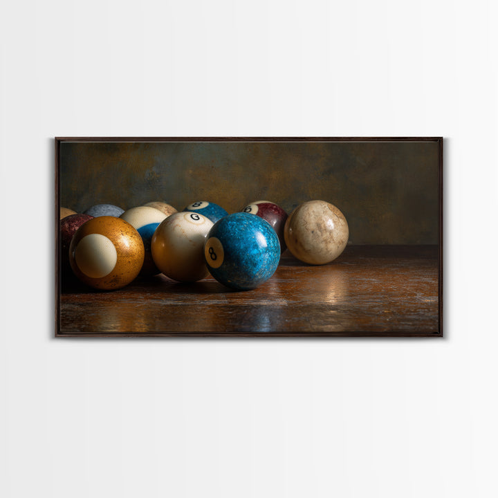Billiards Eight Ball Canvas Print, Game Room Art, Printable Wall Art, Game Room Decor, Fine Art, Play, African American Art, GRA-2x1-94