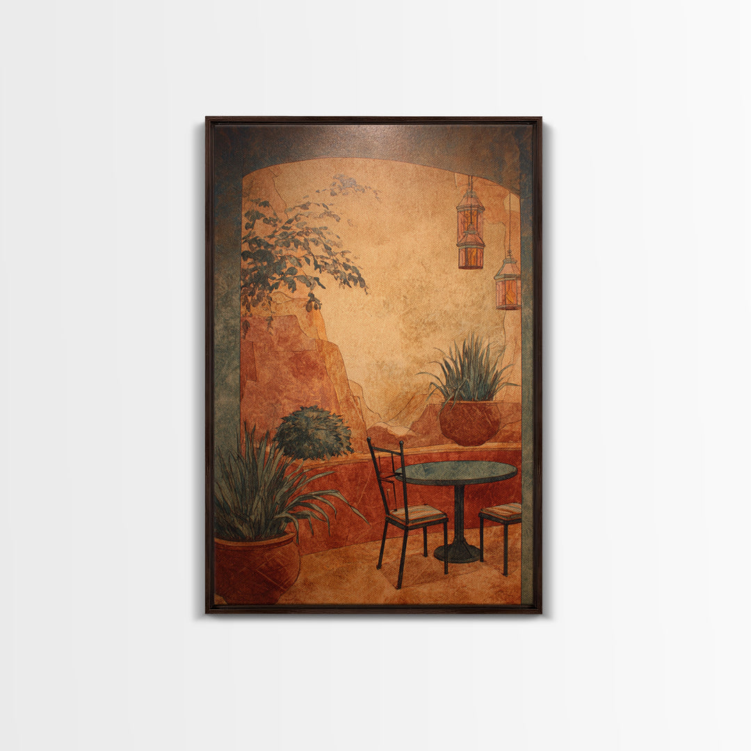Blackjack Table Still Life Without Words Framed Canvas Print, Game Room Art, Statement Artwork, Game Room Decor, Fine Art, Play, GRA-2x3-4