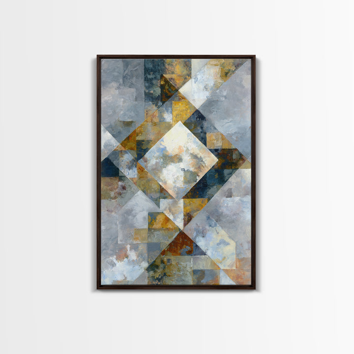 Domino Tiles Arranged Framed Canvas Print, Game Room Art, Boho Decor, Game Room Decor, Abstract Art, Play, Classroom Decor, GRA-2x3-48