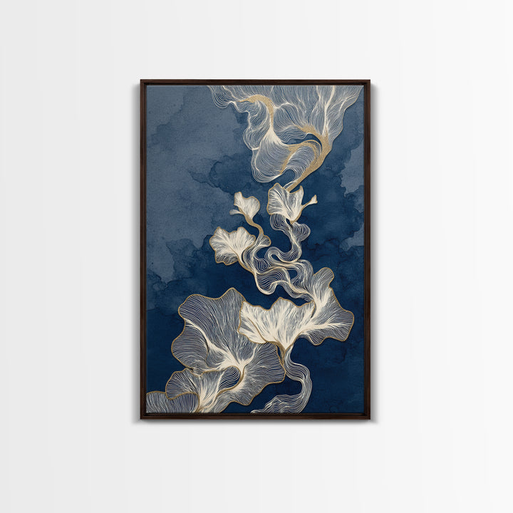 Controller Cable Forming a Playful Line Drawing Framed Canvas Print, Game Room Art, Textured Painting, Game Room Decor, Play, GRA-2x3-55
