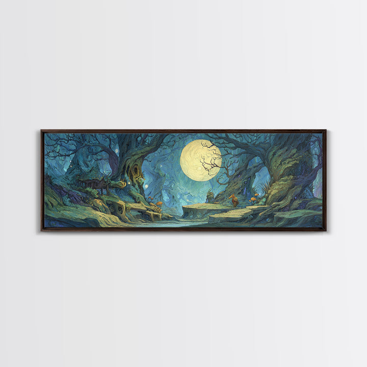 Fantasy Board Game Dragon Token Scene Canvas Print, Game Room Art, Living Room Decor, Game Room Decor, Fine Art, Play, GRA-3x1-75
