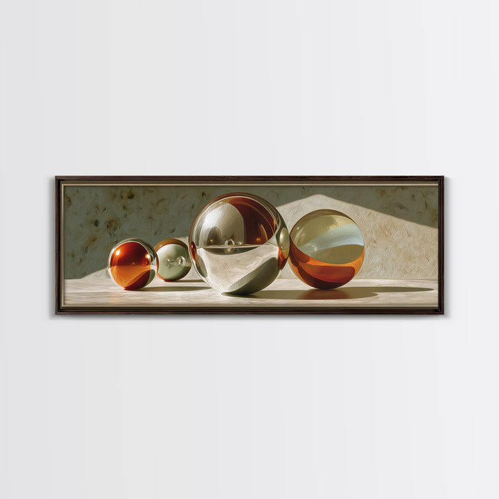Pinball Silver Ball Canvas Print, Game Room Art, Playroom Wall Decor, Game Room Decor, Oil Painting, Play, Statement Artwork, GRA-3x1-85