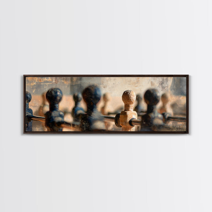 Foosball Player Figures Canvas Print, Game Room Art, Gallery Decor, Game Room Decor, Fine Art, Play, Contemporary Art, GRA-3x1-97