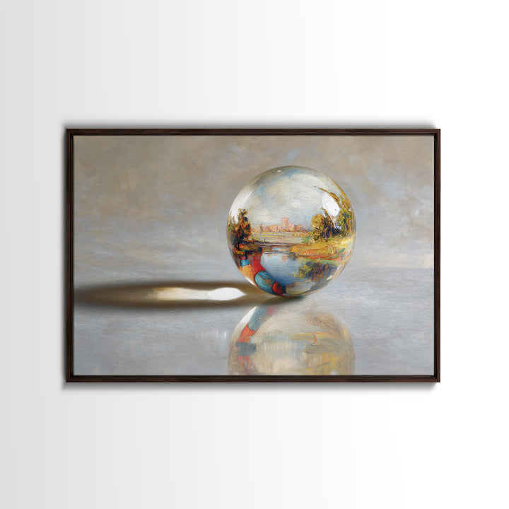 Pinball Silver Ball Framed Canvas Print, Game Room Art, Masculine Wall Art, Game Room Decor, Abstract Art, Play, Gallery Decor, GRA-3x2-25