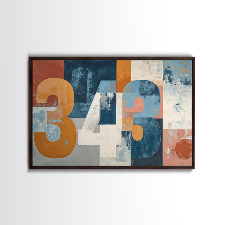 Scoreboard Numbers as Abstract Design Canvas Print, Game Room Art, Original Art, Game Room Decor, Play, Trendy Wall Art, GRA-3x2-4