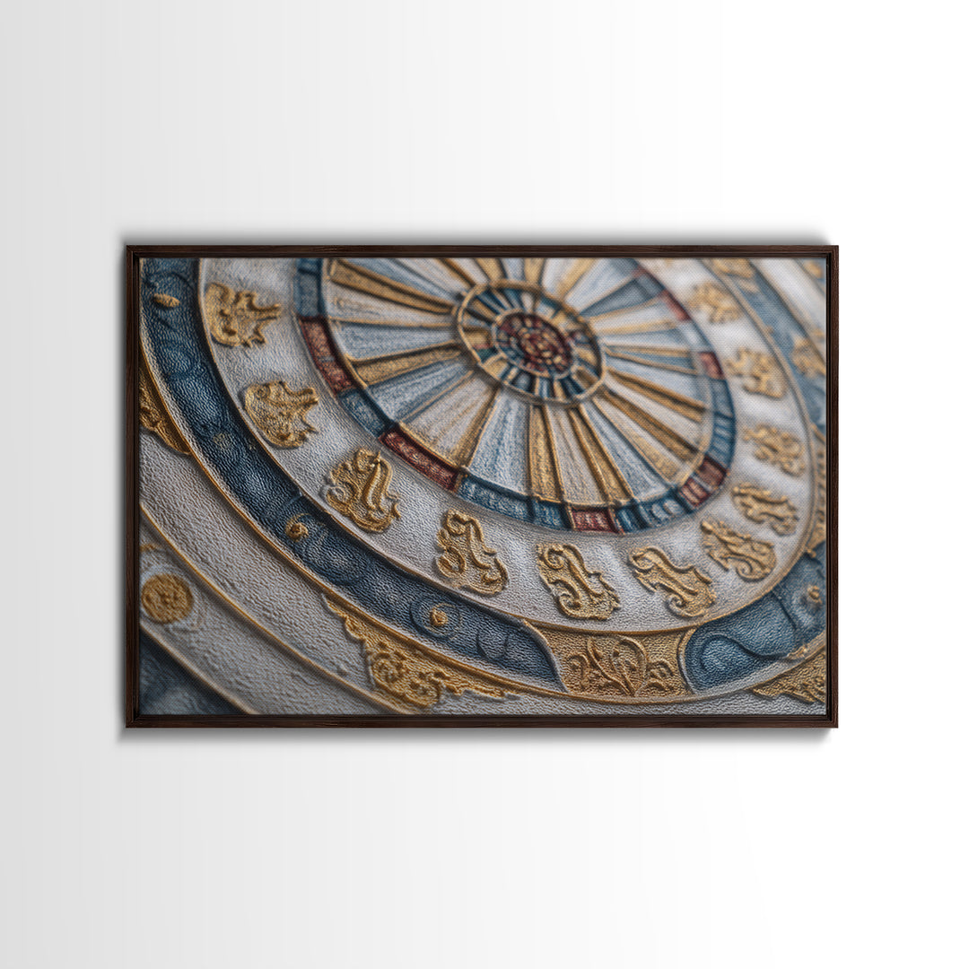 Dartboard Bullseye with Dynamic Motion Framed Canvas Print, Game Room Art, Whimsical Wall Art, Game Room Decor, Fine Art, Play, GRA-3x2-60
