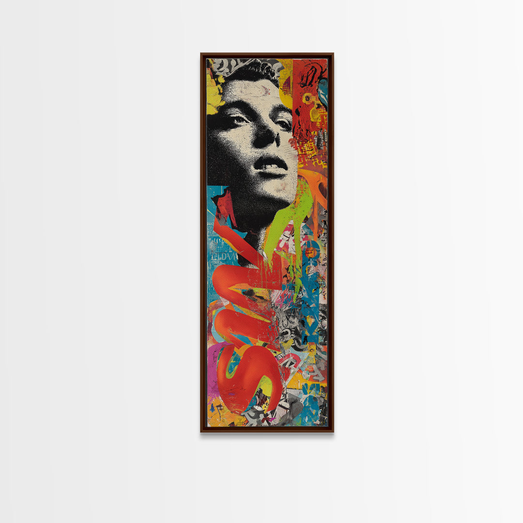 Graffiti Lettering Forms Without Readable Words Canvas Print, Graffiti Art, Luxury Decor, Living Room Decor, Fine Art, Street, GRF-1x3-21