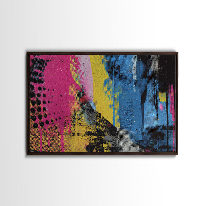 Spray Can Still Life Canvas Print, Graffiti Art, Boho Wall Decor, Living Room Decor, Fine Art, Street, Textured Painting, GRF-3x2-32