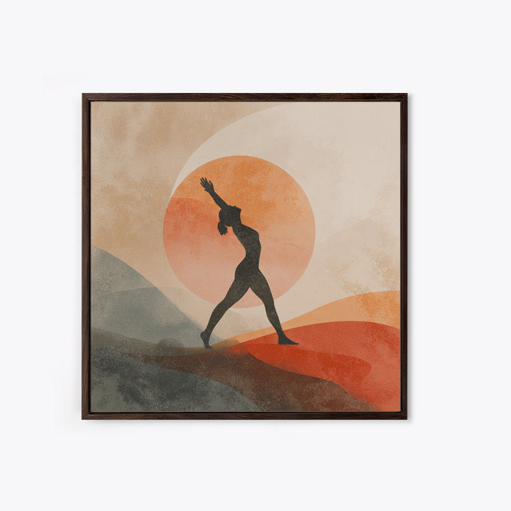 Fitness Woman Stretching Canvas Print, Gym Art, Luxury Decor, Gym Decor, Strength, Living Room Decor, Abstract Wall Art, GYM-1x1-69
