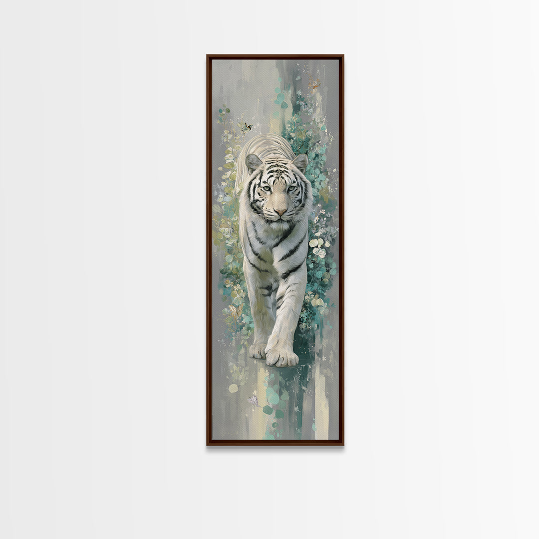 Tiger Representing Strength and Focus Canvas Print, Gym Art, Fine Art Print, Gym Decor, Fine Art, Strength, Wall Decor, GYM-1x3-5