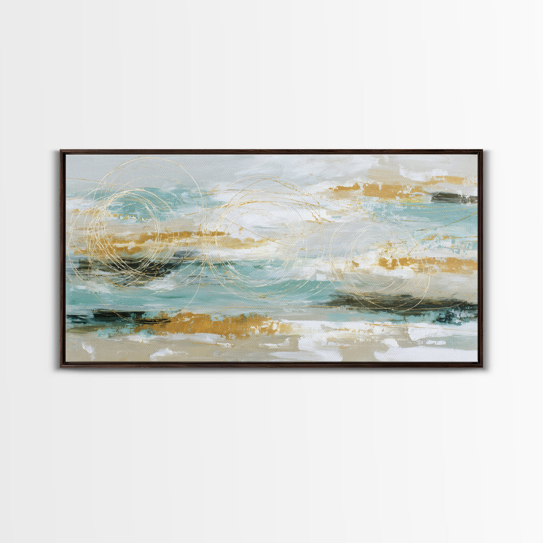 Jump Rope Motion Forming Circular Energy Lines Framed Canvas Print, Gym Art, Abstract Wall Art, Gym Decor, Fine Art, Strength, GYM-2x1-25