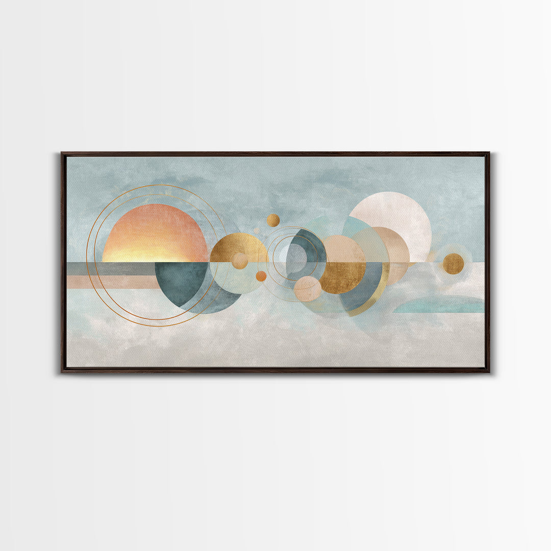 Jump Rope Motion Forming Circular Energy Lines Framed Canvas Print, Gym Art, Sports Poster, Gym Decor, Abstract Art, Strength, GYM-2x1-97