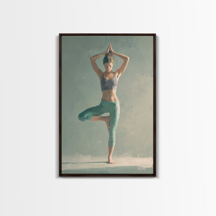 Eagle Soaring as Motivation Symbol Framed Canvas Print, Gym Art, Speakeasy Art, Gym Decor, Oil Painting, Strength, GYM-2x3-8