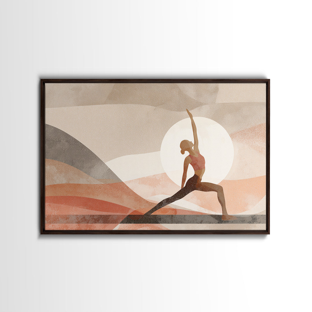 Fitness Woman Stretching Canvas Print, Gym Art, Bodybuilding Poster, Gym Decor, Strength, Modern Decor, Fine Art Print, GYM-3x2-1