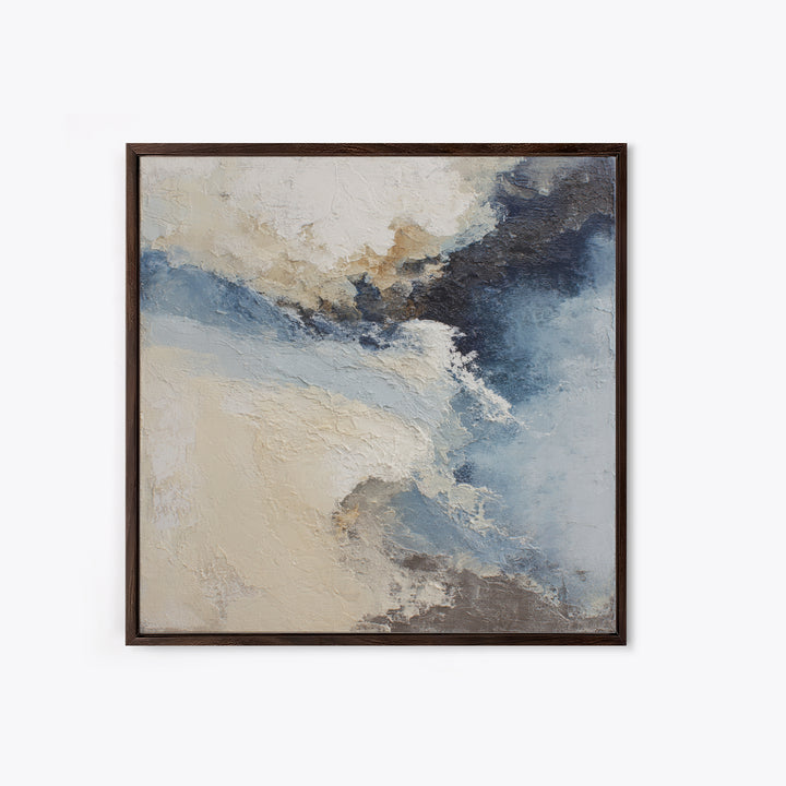 Soft Abstract Wave Forms Canvas Print, Hotel Art, Minimalist Wall Art, Hotel Decor, Abstract Art, Boutique, Hazbin Hotel, HOT-1x1-10