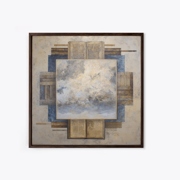 Large Cloudscape with Subtle Drama Canvas Print, Hotel Art, Gallery Decor, Hotel Decor, Fine Art, Boutique, Wall Art, HOT-1x1-17