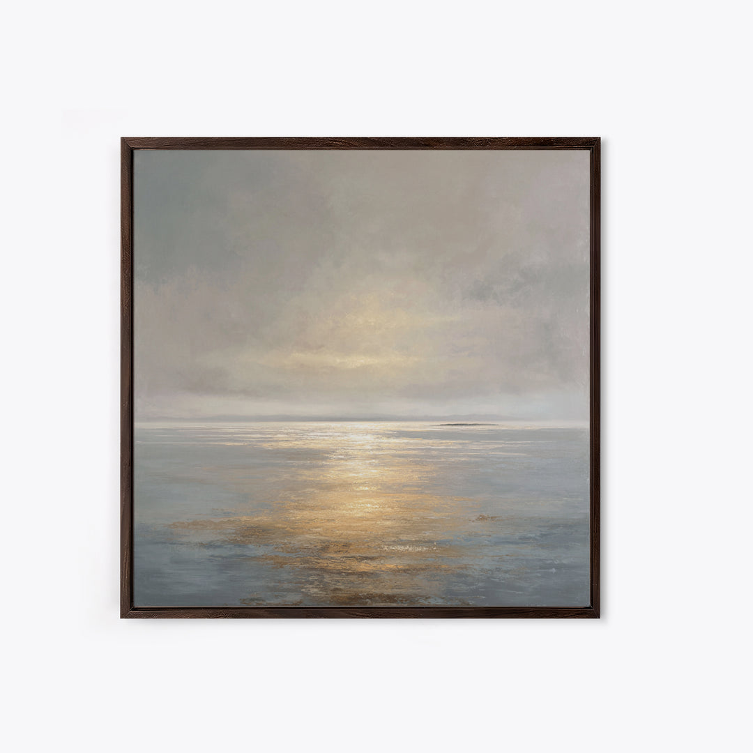 Large Calming Seascape Canvas Print, Hotel Art, Art Deco, Hotel Decor, Boutique, Minimalist Wall Art, Gallery Wall Art, HOT-1x1-3
