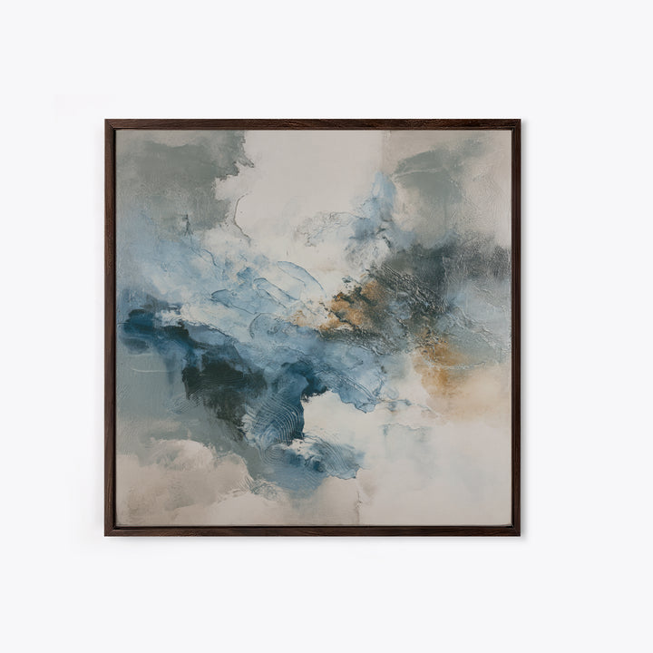 Soft Abstract Wave Forms Canvas Print, Hotel Art, Boho Decor, Hotel Decor, Fine Art, Boutique, Painting, Hazbin Hotel, HOT-1x1-82