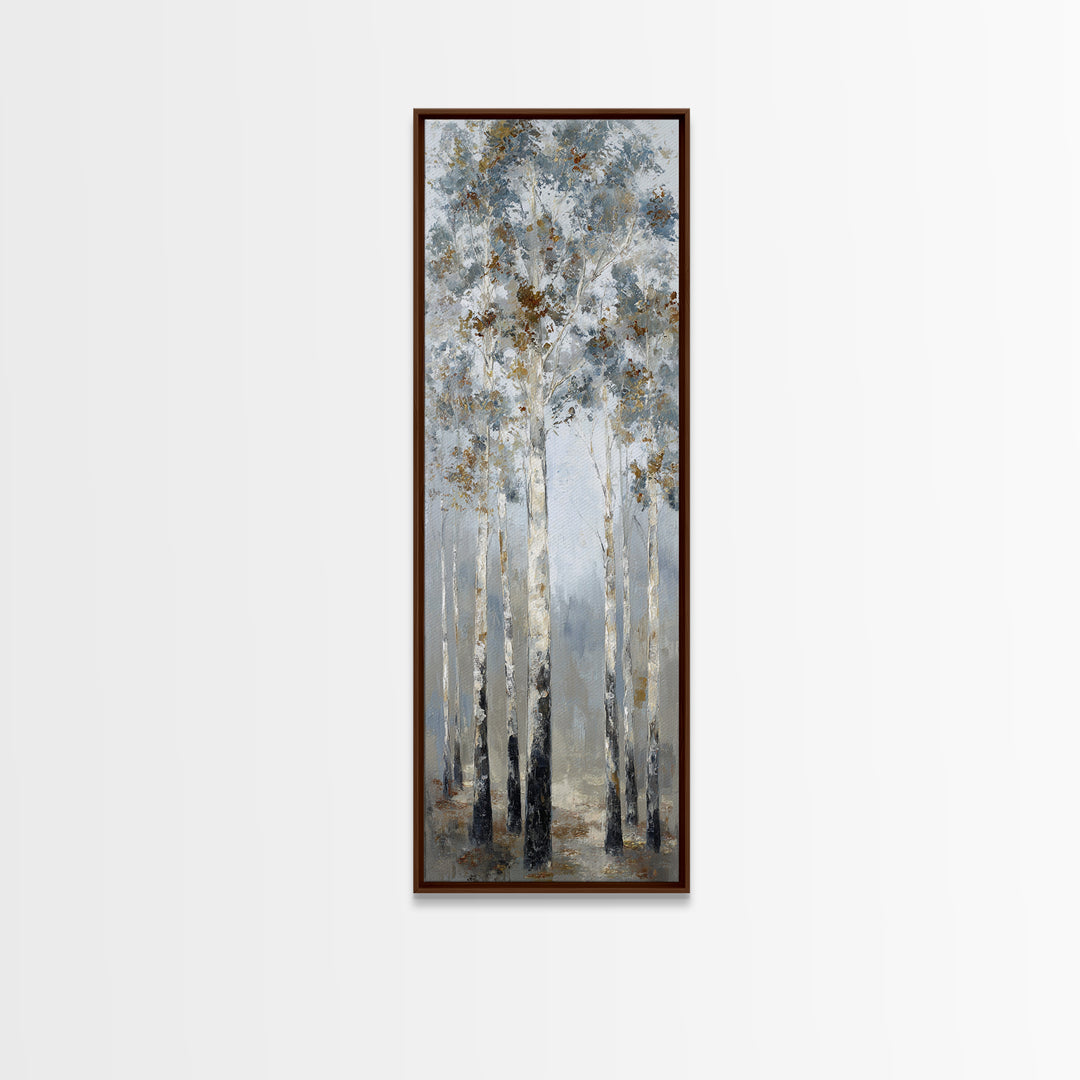 Misty Forest with Refined Calm Atmosphere Canvas Print, Hotel Art, Travel Poster, Hotel Decor, Fine Art, Boutique, HOT-1x3-2