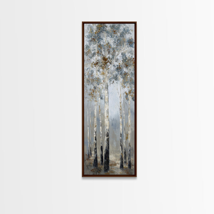 Misty Forest with Refined Calm Atmosphere Canvas Print, Hotel Art, Travel Poster, Hotel Decor, Fine Art, Boutique, HOT-1x3-2