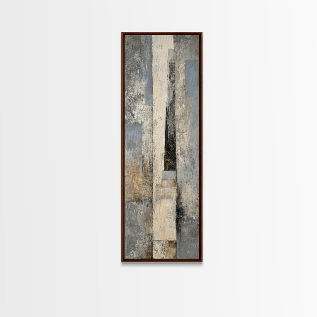 Minimal Sculpture Shapes Framed Canvas Print, Hotel Art, Art, Hotel Decor, Fine Art, Boutique, Printable Art, Living Room Decor, HOT-1x3-24