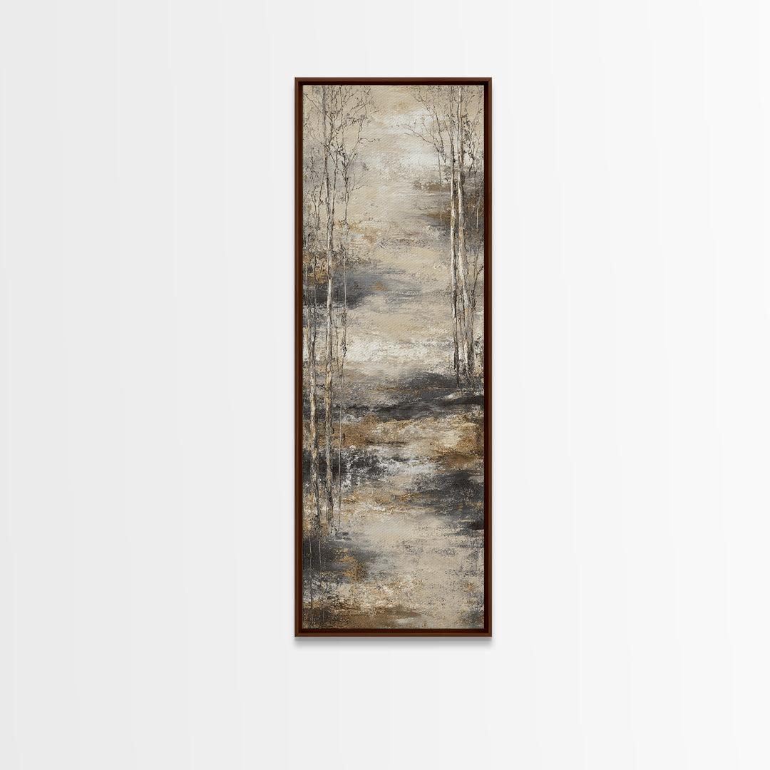 Misty Forest with Refined Calm Atmosphere Canvas Print, Hotel Art, Travel Poster, Hotel Decor, Fine Art, Boutique, HOT-1x3-26