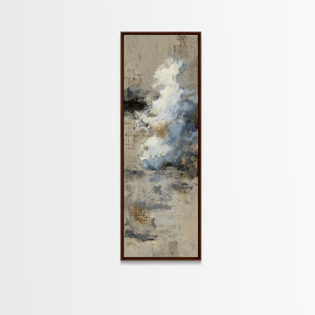 Large Cloudscape with Subtle Drama Canvas Print, Hotel Art, Fine Art Print, Hotel Decor, Fine Art, Boutique, Wall Decor, HOT-1x3-5
