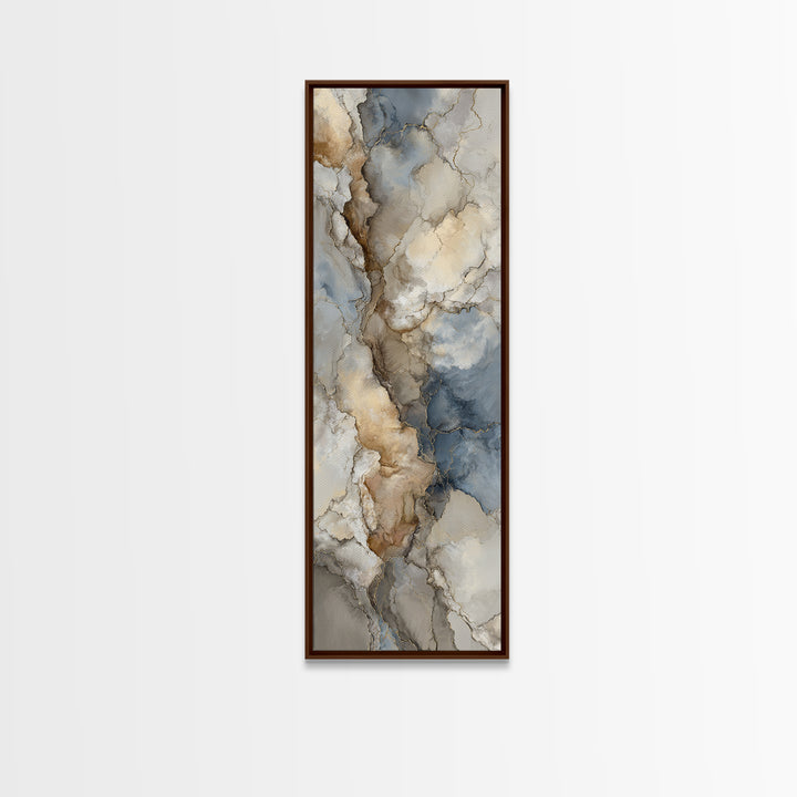 Abstract Marble Texture Canvas Print, Hotel Art, Coastal Wall Art, Hotel Decor, Boutique, Fine Art Print, Statement Artwork, HOT-1x3-55