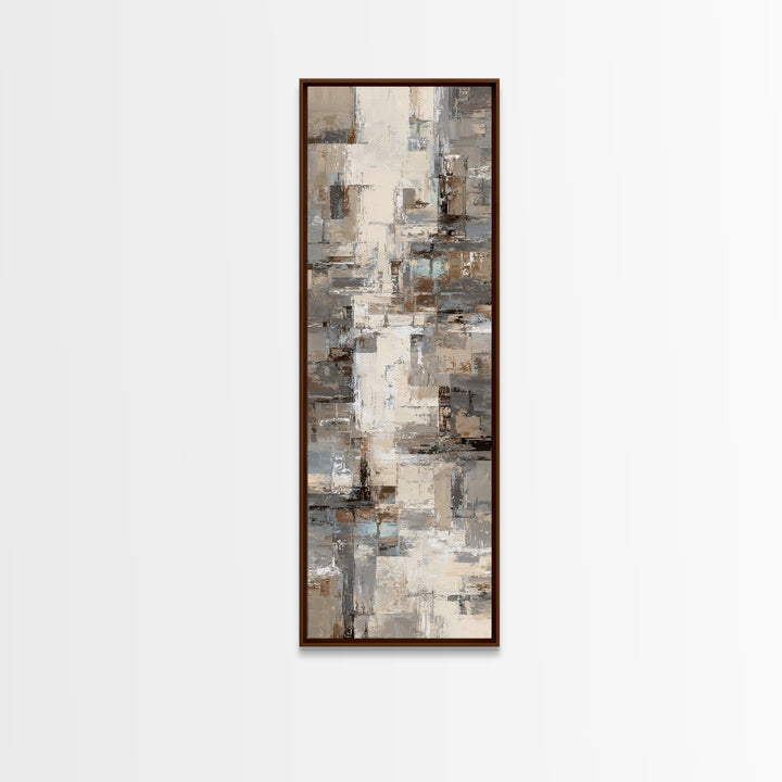 City Map Abstract Lines Without Readable Labels Canvas Print, Hotel Art, Art Deco, Hotel Decor, Boutique, Minimalist Wall Art, HOT-1x3-60