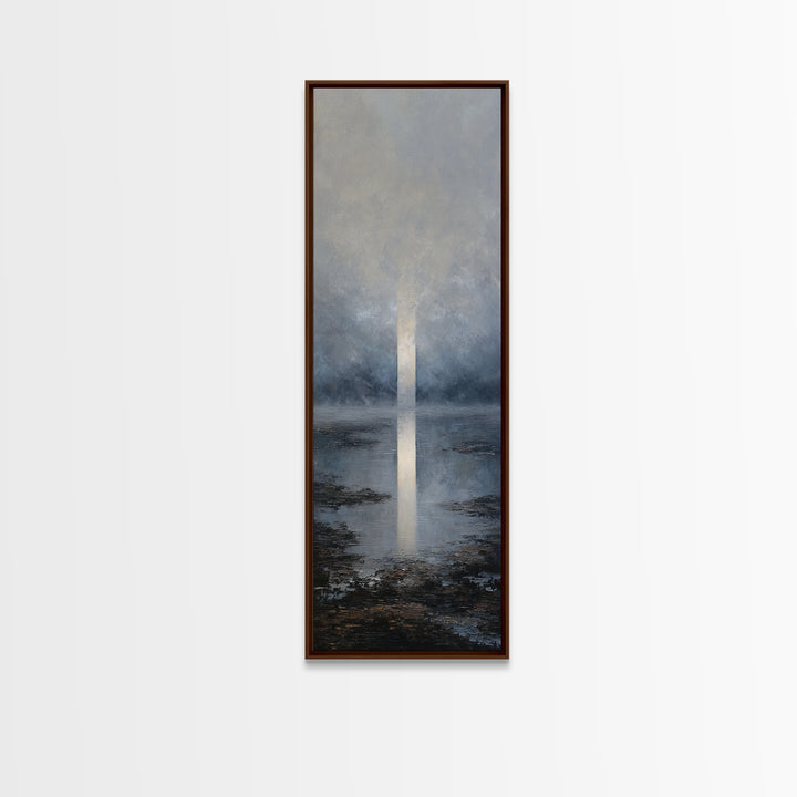 Luxury Monochrome Landscape Framed Canvas Print, Hotel Art, Luxury Decor, Hotel Decor, Fine Art, Boutique, Art Prints, HOT-1x3-66