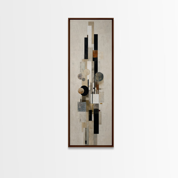 Modern Geometric Composition Canvas Print, Hotel Art, Beach House Decor, Hotel Decor, Abstract Art, Boutique, Contemporary Art, HOT-1x3-67
