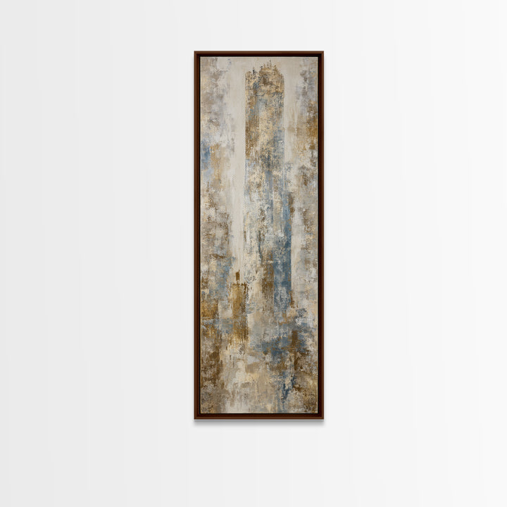 Misty Forest with Refined Calm Atmosphere Framed Canvas Print, Hotel Art, Fine Art Print, Hotel Decor, Fine Art, Boutique, HOT-1x3-74