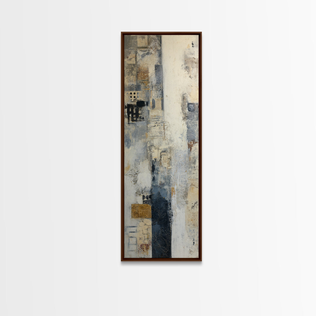 Sophisticated Neutral Abstract Canvas Print, Hotel Art, Mid Century Modern, Hotel Decor, Abstract Art, Boutique, Coastal Decor, HOT-1x3-85