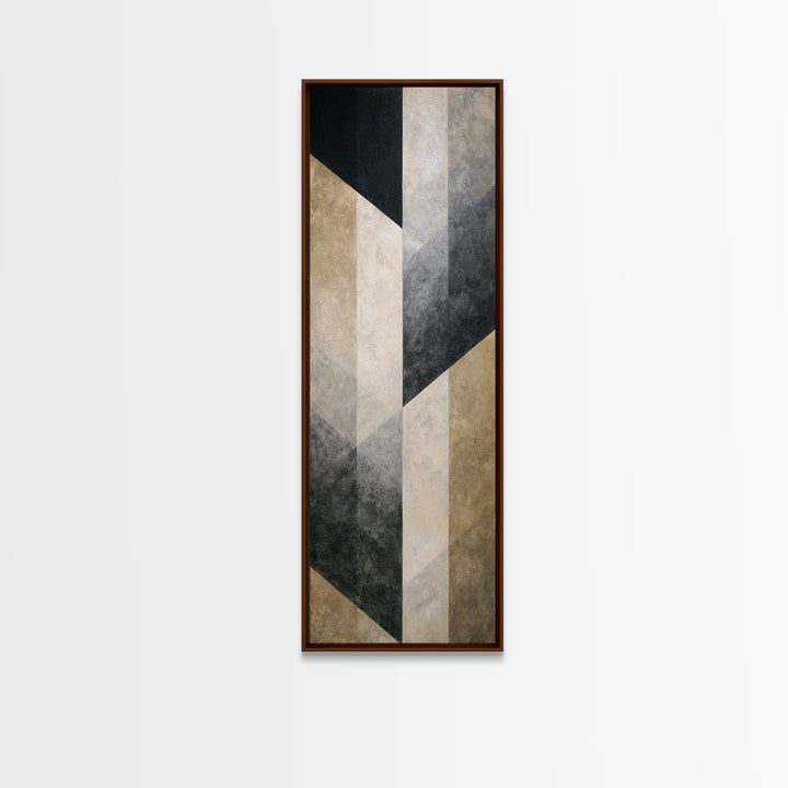 Modern Geometric Composition Framed Canvas Print, Hotel Art, Boho Decor, Hotel Decor, Fine Art, Boutique, Painting, Art Prints, HOT-1x3-91
