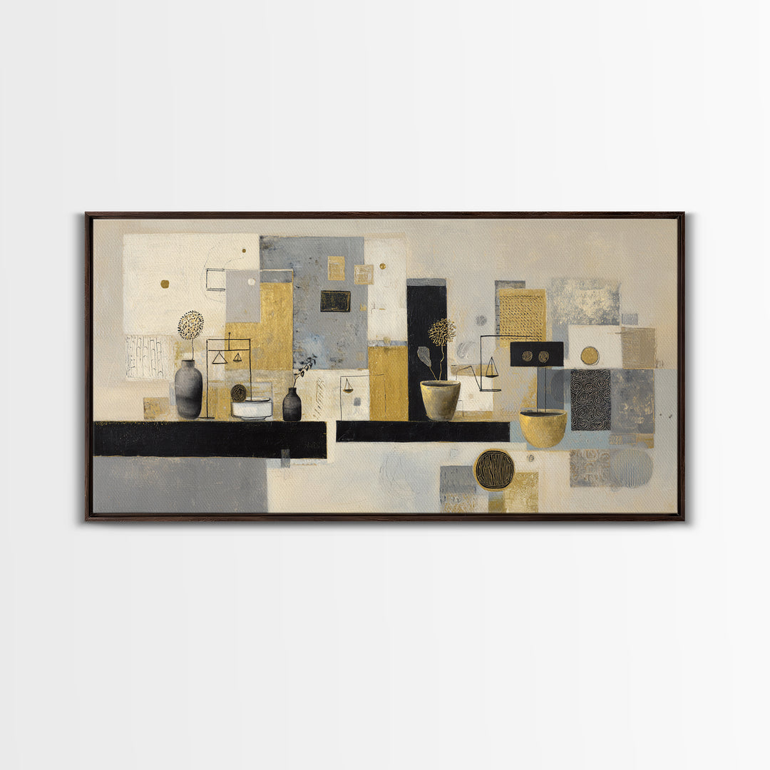 Simple Black Line Figure Framed Canvas Print, Hotel Art, Art Print, Hotel Decor, Boutique, Wall Sculpture, Coastal Wall Art, HOT-2x1-43