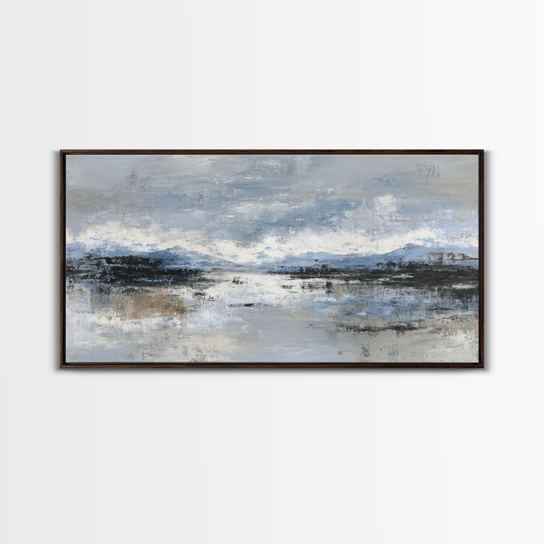 Soft Abstract Wave Forms Canvas Print, Hotel Art, Wall Decor, Hotel Decor, Abstract Art, Boutique, Living Room Decor, HOT-2x1-54